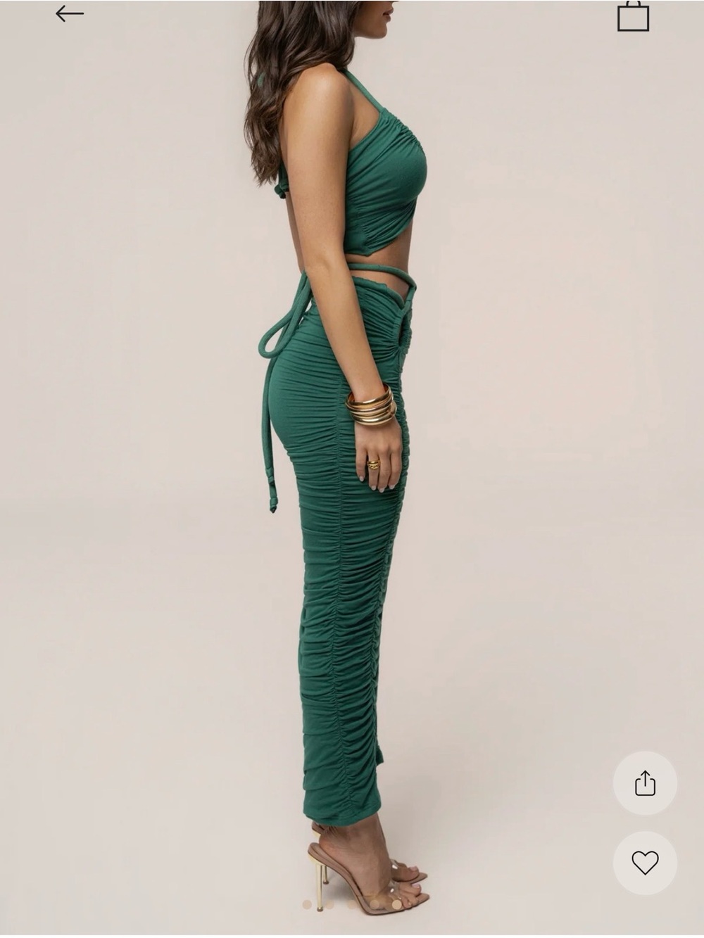 GREEN GO THE DISTANCE SKIRT SET - Picture 5 of 9